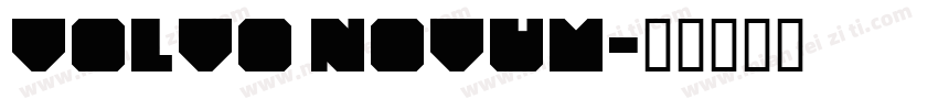 Volvo Novum字体转换